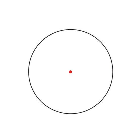 2 MOA red dot reticle for precise aiming.